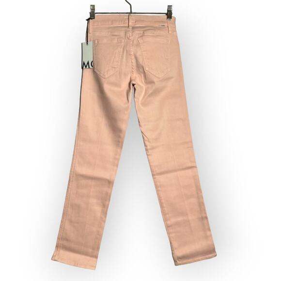 NWT Mother The Rascal Cuff Pop! Jeans SIZE 25 Just Peachy Pink Denim NEW - Picture 4 of 11